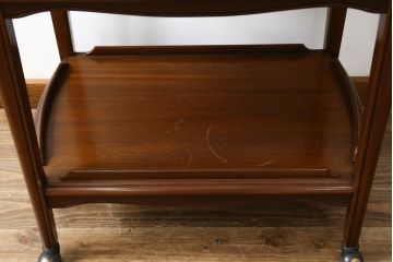 中古　美品　DREXEL HERITAGE(ドレクセルヘリテイジ)　Et Cetera(エトセトラ)　落ち着いた色合いのワゴン(トロリー、キッチンワゴン、キッチンラック、サイドテーブル、店舗什器)(R-081439)