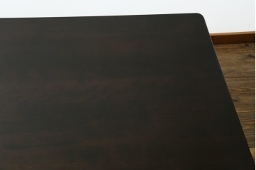 中古　特大サイズ　希少な廃番品　北海道民芸家具　洗練されたデザインが魅力のダイニングテーブル　(R-081440)