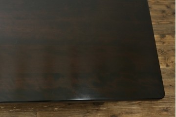 中古　特大サイズ　希少な廃番品　北海道民芸家具　洗練されたデザインが魅力のダイニングテーブル　(R-081440)