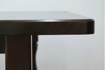 中古　特大サイズ　希少な廃番品　北海道民芸家具　洗練されたデザインが魅力のダイニングテーブル　(R-081440)