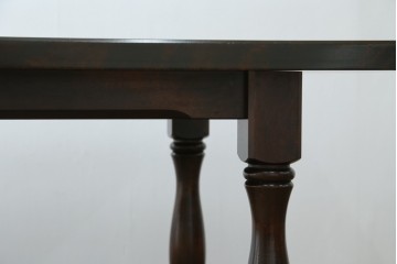 中古　特大サイズ　希少な廃番品　北海道民芸家具　洗練されたデザインが魅力のダイニングテーブル　(R-081440)