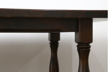 中古　特大サイズ　希少な廃番品　北海道民芸家具　洗練されたデザインが魅力のダイニングテーブル(食卓、作業台、4人掛け、6人掛け)(R-081440)