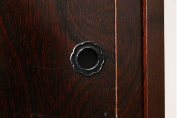 中古　民芸家具　存在感のある大ぶりな金具付きの階段箪笥(民芸箪笥、和箪笥、整理たんす、収納タンス、引き出し)(R-081447)