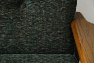 中古　美品　国産　職人手作り　カントリーハウス　Brugge(ブルージュ)　大正ロマンなお部屋にも馴染むクラシカルな挽き物脚デザインがお洒落な2Pソファ　定価約35万円　(R-081449)