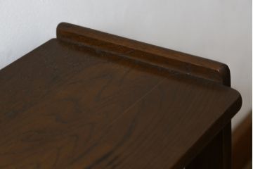 和製ビンテージ　オールドカリモク(karimoku)　木の温もりを感じるシンプルなオープンラック(収納棚、本棚、靴箱、玄関収納、スリッパ収納、ヴィンテージ)(R-081450)