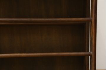 和製ビンテージ　オールドカリモク(karimoku)　木の温もりを感じるシンプルなオープンラック(収納棚、本棚、靴箱、玄関収納、スリッパ収納、ヴィンテージ)(R-081450)