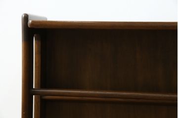 和製ビンテージ　オールドカリモク(karimoku)　木の温もりを感じるシンプルなオープンラック(収納棚、本棚、靴箱、玄関収納、スリッパ収納、ヴィンテージ)(R-081450)