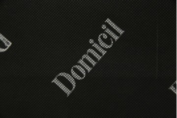 中古　美品　ドイツ　Domicil(ドミシール)　ダマスク柄がエレガントで洗練された印象を感じさせるアームソファとオットマンセット　定価約23万円相当　(R-081452)