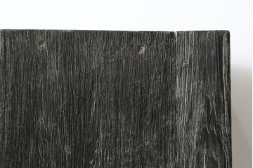 中古　希少!!　アンティーク調　総無垢材の味わい深い風合いが魅力的なボックス型コンソールテーブル(カウンターテーブル、サイドテーブル、飾り台)(R-081454)