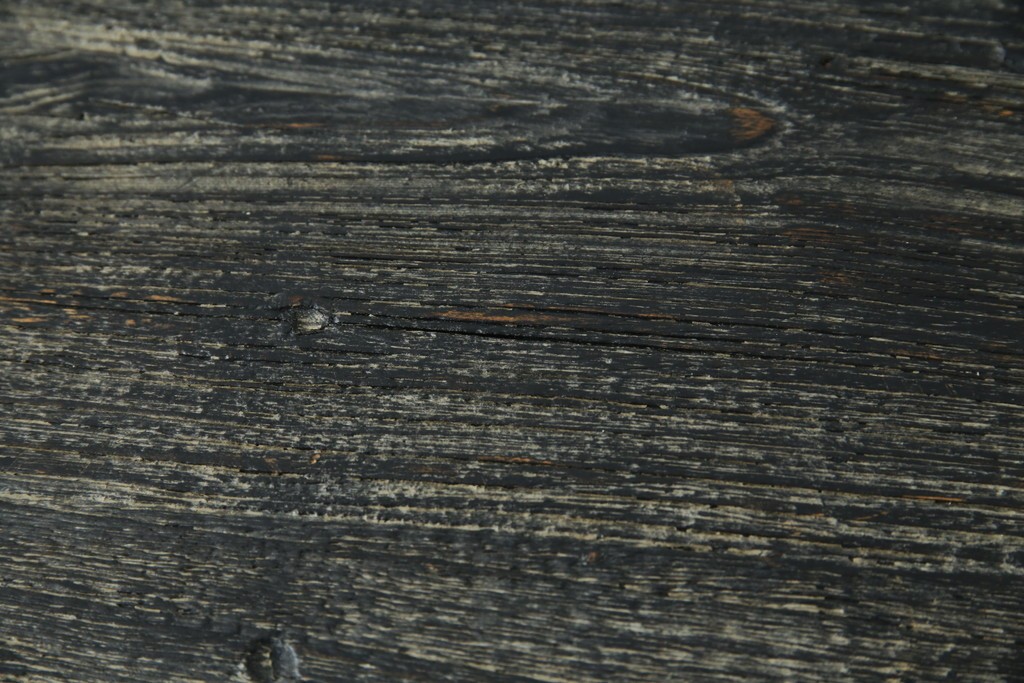 中古　希少!!　アンティーク調　総無垢材の味わい深い風合いが魅力的なボックス型コンソールテーブル　(R-081454)