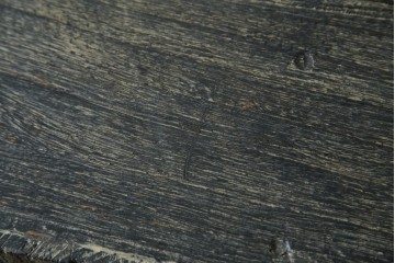 中古　希少!!　アンティーク調　総無垢材の味わい深い風合いが魅力的なボックス型コンソールテーブル　(R-081454)