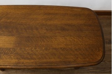 中古　柏木工(KASHIWA)　KL-011　楢(ナラ)材　落ち着いた色合いと上品なフォルムのセンターテーブル(座卓、ローテーブル、リビングテーブル)(R-081459)