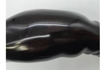 Loet Vanderveen(ロート・ヴァンダーヴィーン)　ブロンズ　カバ　52/1000　高さ 約8.7cm　シックで重厚感のある置物(彫刻、金彩、動物、アニマル、オブジェ、ディスプレイ、オランダ)(R-081469)　
