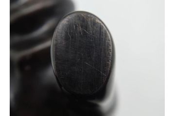Loet Vanderveen(ロート・ヴァンダーヴィーン)　ブロンズ　カバ　52/1000　高さ 約8.7cm　シックで重厚感のある置物(彫刻、金彩、動物、アニマル、オブジェ、ディスプレイ、オランダ)(R-081469)　