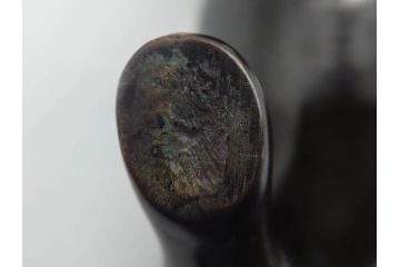 Loet Vanderveen(ロート・ヴァンダーヴィーン)　ブロンズ　カバ　52/1000　高さ 約8.7cm　シックで重厚感のある置物(彫刻、金彩、動物、アニマル、オブジェ、ディスプレイ、オランダ)(R-081469)　