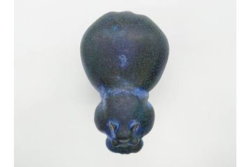 メキシコ　1993年　ICARUS　ブロンズ　カバ　オブジェ　232/1200　高さ 約10cm　穏やかな表情に癒される置物(彫刻、金彩、動物、アニマル、ディスプレイ)(R-081470)　