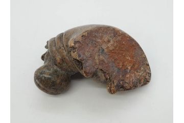 天然石　ヴァーダイトなど　カバ　ひとつひとつの表情の違いが魅力的な置物5点セット(彫刻、動物、アニマル、アフリカ、ジンバブエ、オブジェ、ディスプレイ)(R-081471)