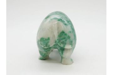 中国?　マカライト　瑪瑙?　カバ　お部屋のアクセントになる置物6点セット(彫刻、動物、アニマル、オブジェ、ディスプレイ)(R-081472)