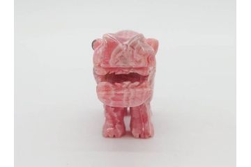 中国?　マカライト　瑪瑙?　カバ　お部屋のアクセントになる置物6点セット(彫刻、動物、アニマル、オブジェ、ディスプレイ)(R-081472)