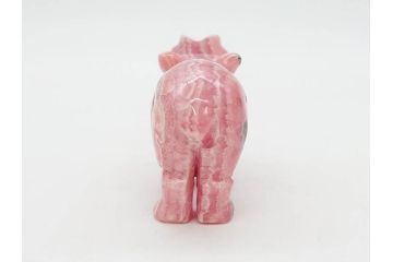 中国?　マカライト　瑪瑙?　カバ　お部屋のアクセントになる置物6点セット(彫刻、動物、アニマル、オブジェ、ディスプレイ)(R-081472)