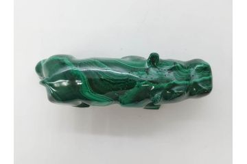 中国?　マカライト　瑪瑙?　カバ　お部屋のアクセントになる置物6点セット(彫刻、動物、アニマル、オブジェ、ディスプレイ)(R-081472)