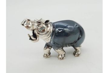 錫　ピューター　925　800　ホールマーク　カバ　色々なテイストを楽しめる置物など10点セット(動物、アニマル、オブジェ、ディスプレイ)(R-081477)