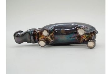錫　ピューター　925　800　ホールマーク　カバ　色々なテイストを楽しめる置物など10点セット(動物、アニマル、オブジェ、ディスプレイ)(R-081477)