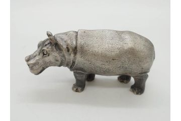 錫　ピューター　925　800　ホールマーク　カバ　色々なテイストを楽しめる置物など10点セット(動物、アニマル、オブジェ、ディスプレイ)(R-081477)