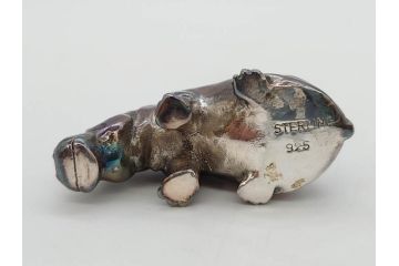 STERLING　SILVER　925　カバ　置物など14点(ホールマーク、動物、アニマル、オブジェ、ディスプレイ、アクセサリー)(R-081478)