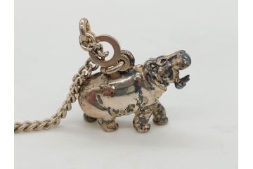 STERLING　SILVER　925　カバ　置物など14点(ホールマーク、動物、アニマル、オブジェ、ディスプレイ、アクセサリー)(R-081478)