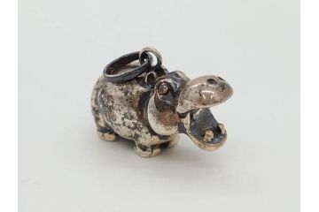 STERLING　SILVER　925　カバ　置物など14点(ホールマーク、動物、アニマル、オブジェ、ディスプレイ、アクセサリー)(R-081478)