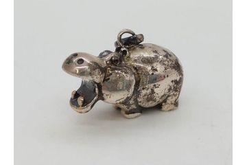 STERLING　SILVER　925　カバ　置物など14点(ホールマーク、動物、アニマル、オブジェ、ディスプレイ、アクセサリー)(R-081478)