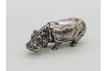 STERLING　SILVER　925　カバ　置物など14点(ホールマーク、動物、アニマル、オブジェ、ディスプレイ、アクセサリー)(R-081478)
