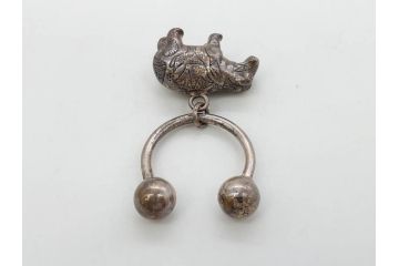 メトロポリタン美術館　MMA　青いカバ　ウィリアム　STERLING　キーホルダー　カフス　ネックレス　アクセサリーなど16点セット(ミュージアムグッズ、エジプト、動物、アニマル、キーリング、ブローチ、ブックマーク)(R-081479)