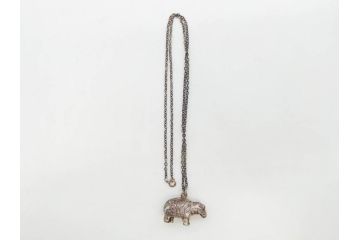 メトロポリタン美術館　MMA　青いカバ　ウィリアム　STERLING　キーホルダー　カフス　ネックレス　アクセサリーなど16点セット(ミュージアムグッズ、エジプト、動物、アニマル、キーリング、ブローチ、ブックマーク)(R-081479)