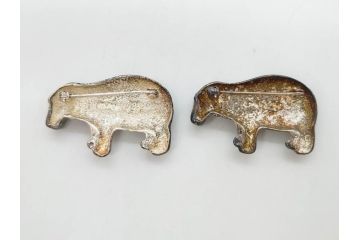 メトロポリタン美術館　MMA　青いカバ　ウィリアム　STERLING　キーホルダー　カフス　ネックレス　アクセサリーなど16点セット(ミュージアムグッズ、エジプト、動物、アニマル、キーリング、ブローチ、ブックマーク)(R-081479)