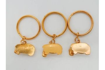 メトロポリタン美術館　MMA　青いカバ　ウィリアム　STERLING　キーホルダー　カフス　ネックレス　アクセサリーなど16点セット(ミュージアムグッズ、エジプト、動物、アニマル、キーリング、ブローチ、ブックマーク)(R-081479)