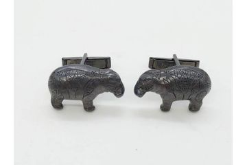 メトロポリタン美術館　MMA　青いカバ　ウィリアム　STERLING　キーホルダー　カフス　ネックレス　アクセサリーなど16点セット(ミュージアムグッズ、エジプト、動物、アニマル、キーリング、ブローチ、ブックマーク)(R-081479)