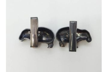 メトロポリタン美術館　MMA　青いカバ　ウィリアム　STERLING　キーホルダー　カフス　ネックレス　アクセサリーなど16点セット(ミュージアムグッズ、エジプト、動物、アニマル、キーリング、ブローチ、ブックマーク)(R-081479)
