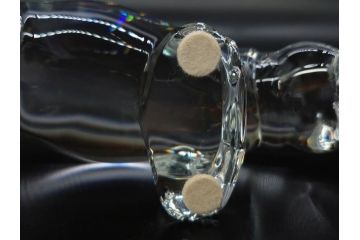 フランス　Baccarat　バカラ　カバ　美しい透明感が魅力の置物3点セット(動物、アニマル、オブジェ、ディスプレイ、フルレッドクリスタルガラス)(R-081480)