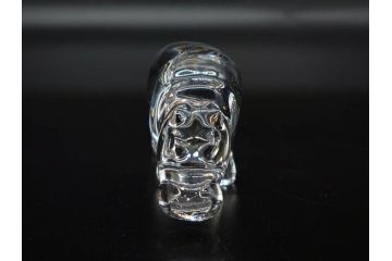 フランス　Baccarat　バカラ　カバ　美しい透明感が魅力の置物3点セット(動物、アニマル、オブジェ、ディスプレイ、フルレッドクリスタルガラス)(R-081480)