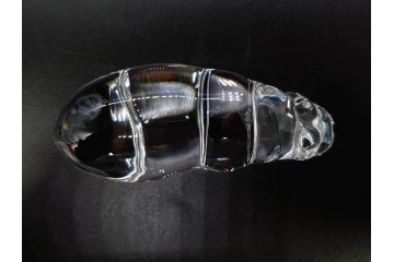 フランス　Baccarat　バカラ　カバ　美しい透明感が魅力の置物3点セット(動物、アニマル、オブジェ、ディスプレイ、フルレッドクリスタルガラス)(R-081480)