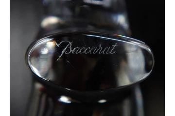 フランス　Baccarat　バカラ　カバ　美しい透明感が魅力の置物3点セット(動物、アニマル、オブジェ、ディスプレイ、フルレッドクリスタルガラス)(R-081480)