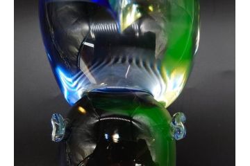 イタリア　V. NASON&C MURANO　ムラノガラス　カバ　愛嬌を感じる置物3点セット(動物、アニマル、ムラーノガラス、ベネチアンガラス、ヴェネチアングラス、オブジェ、ディスプレイ)(R-081481)