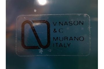 イタリア　V. NASON&C MURANO　ムラノガラス　カバ　愛嬌を感じる置物3点セット(動物、アニマル、ムラーノガラス、ベネチアンガラス、ヴェネチアングラス、オブジェ、ディスプレイ)(R-081481)