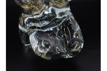 イタリア　V. NASON&C MURANO　ムラノガラス　カバ　愛嬌を感じる置物3点セット(動物、アニマル、ムラーノガラス、ベネチアンガラス、ヴェネチアングラス、オブジェ、ディスプレイ)(R-081481)