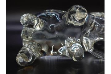 イタリア　V. NASON&C MURANO　ムラノガラス　カバ　愛嬌を感じる置物3点セット(動物、アニマル、ムラーノガラス、ベネチアンガラス、ヴェネチアングラス、オブジェ、ディスプレイ)(R-081481)
