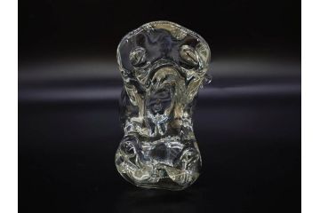 イタリア　V. NASON&C MURANO　ムラノガラス　カバ　愛嬌を感じる置物3点セット(動物、アニマル、ムラーノガラス、ベネチアンガラス、ヴェネチアングラス、オブジェ、ディスプレイ)(R-081481)