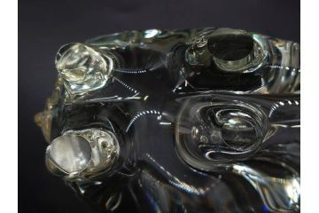 イタリア　V. NASON&C MURANO　ムラノガラス　カバ　愛嬌を感じる置物3点セット(動物、アニマル、ムラーノガラス、ベネチアンガラス、ヴェネチアングラス、オブジェ、ディスプレイ)(R-081481)