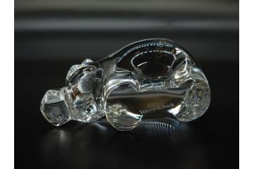 Pukeberg(プーケベリ)　Villeroy&Boch(ビレロイ&ボッホ)　HOYA(ホヤ)　カバ　置物6点セット(動物、アニマル、オブジェ、ディスプレイ、ガラス、硝子、スウェーデン、北欧、ドイツ)(R-081491)
